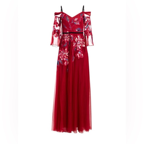 New with tag!! Perfect condition MARCHESA Cold Shoulder...